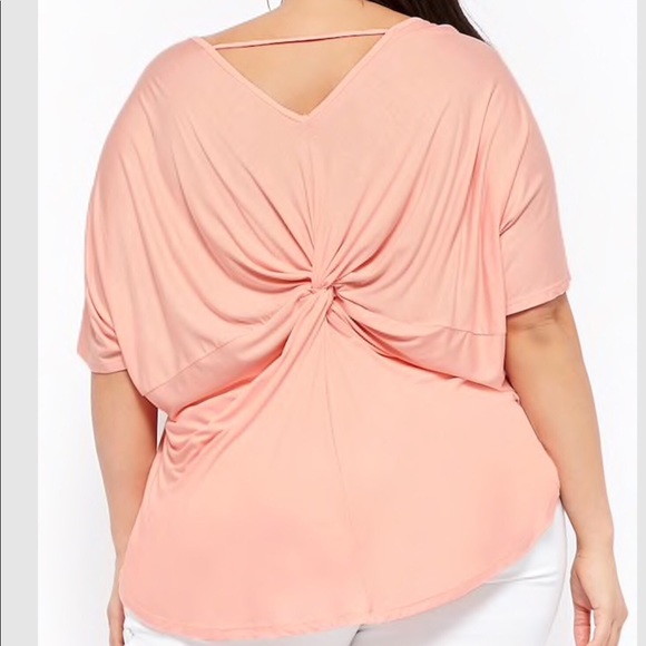 Plus size slub knit twist back - Picture 3 of 5